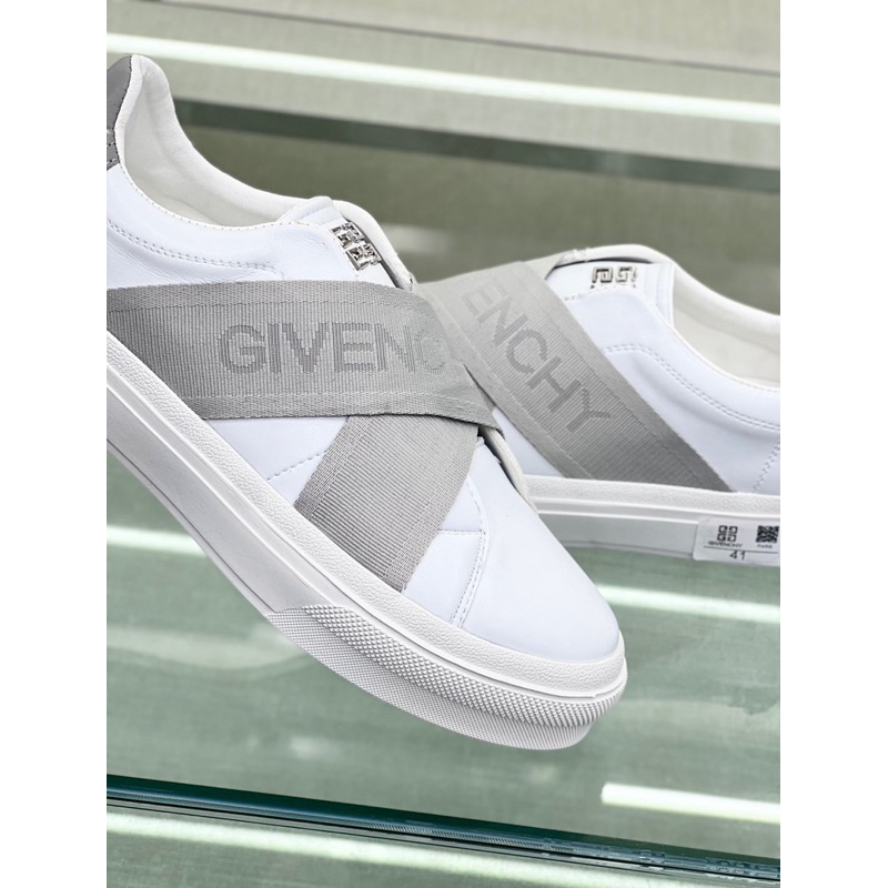 Giày slipon GVC chun chéo khắc laze , giày da lười dành cho nam