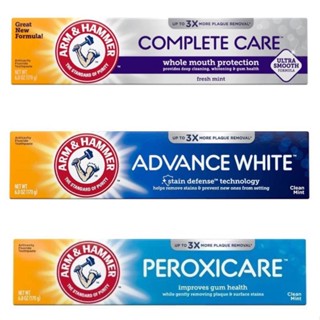 Kem đánh răng giúp trắng răng Arm & Hammer Advance/Complete Care/Peroxicare White Toothpaste Clean Mint Flavor Stain Def
