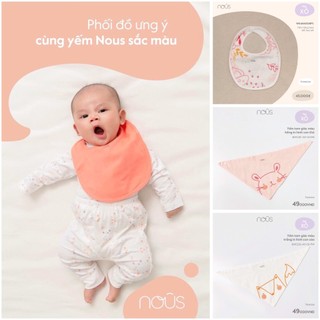 [CHÍNH HÃNG] Yếm vải xô cho bé in họa tiết cao cấp Nous - Onesize
