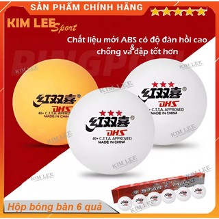 Bóng bàn dhs 3 sao - hộp 6 quả