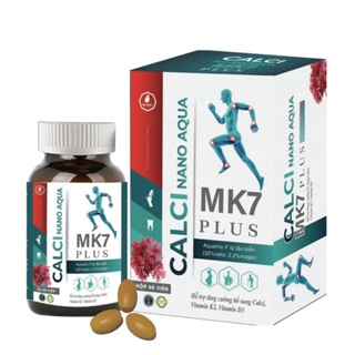 Viên Uống Bổ Sung Canxi Vitamin D3 Calci Nano Aqua MK7 Plus Hỗ Trợ Phát