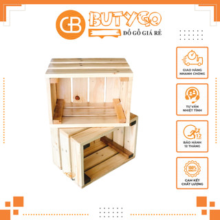 Thùng gỗ 💥 CAO CẤP 💥 Pallet gỗ thông tự nhiên chịu lực 40-50kg