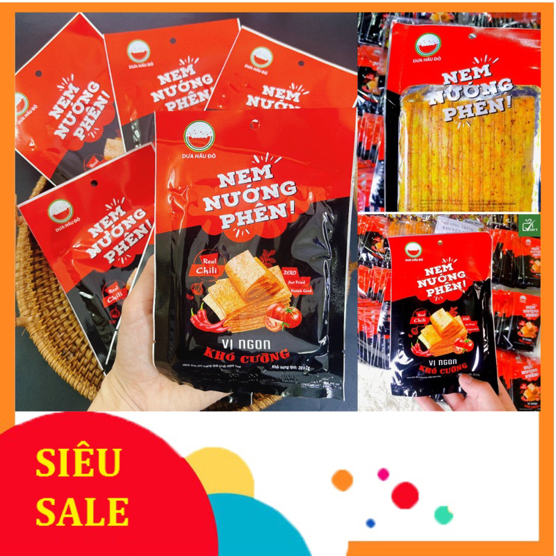 Snack Nem nướng phên Dưa Hấu Đỏ