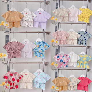 Set 3 bộ cộc hè chất cotton xuất dư mát cho bé 10-16kg (Bảng 3)