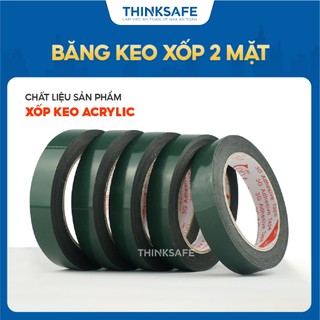 Băng keo xốp 2 mặt siêu dính keo dính dán được trên nhiều bề mặt, tường gạch, nhựa, sắt, giá rẻ, rất tốt - THINKSAFE