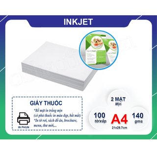 Giấy in inkjet 2 mặt khổ a4