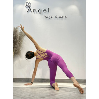 Jumpsuit thể thao -  bộ liền thân 2 dây đan buộc lưng tập yoga, gym, dance HP0015