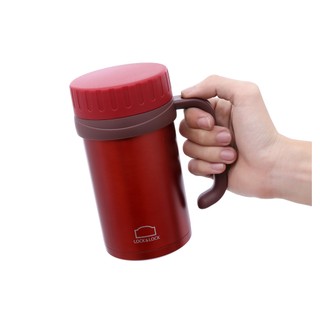 Cốc Giữ Nhiệt LocknLock 500ml LHC9002B Màu Đỏ Basic Table Mug