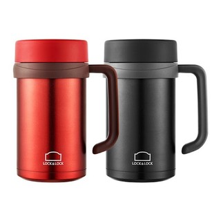 Cốc Giữ Nhiệt LocknLock 500ml LHC9002B Màu Đen Basic Table Mug