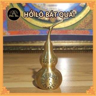 Hồ lô bát quái hồ lô phong thủy bằng đồng decor trang trí nhà cửa, xe ô tô chiêu tài lộc sức khoẻ trường thọ, xua tà khí