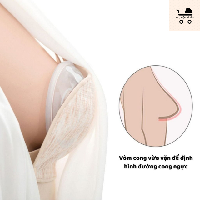 Hộp 2 phễu hứng sữa chống tràn CMBEAR chất liệu silicon an toàn cho mẹ và bé , dễ vệ sinh sau khi sử dụng
