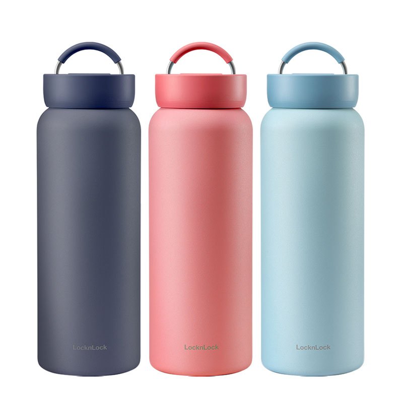 Bình giữ nhiệt bằng thép không gỉ LocknLock Jumbo Tumbler LHC4300 900ML màu xanh đậm