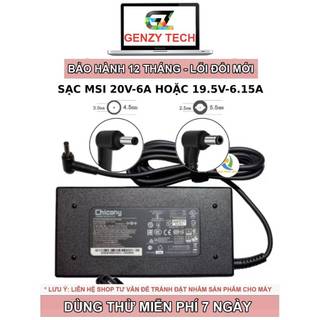 Sạc laptop msi gaming gf63 20v-6a hoặc 19.5v-6.15a - sạc nhanh, ổn định, an toàn - bảo hành 12 tháng
