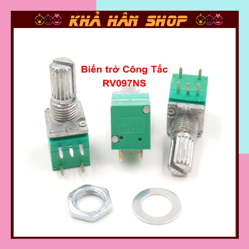 Biến trở công tắc RV097NS Chiết áp volume 10K