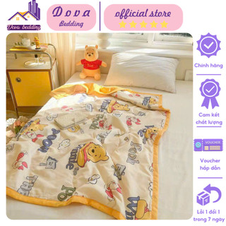 Chăn cotton đũi Disney cho bé kích thước 1m1x1m5 , Mền hè cho bé chất liệu đũi cotton thoáng mát mềm mại mẫu mới 2024