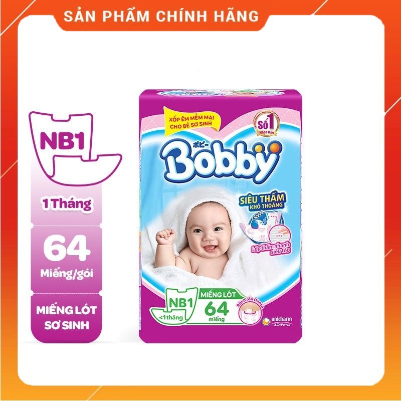 Bỉm Bobby Newborn 1- Miếng Lót sơ sinh Bobby