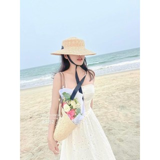 Váy Hai Dây Trắng Dáng Dài