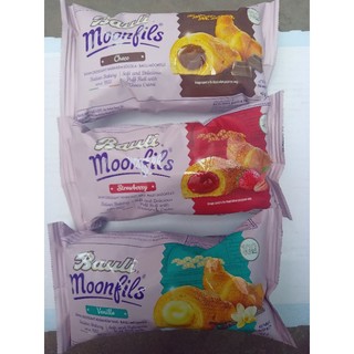 Bánh mì sừng bò bauli moonfils 45g gói .vị dâu.sôcôla.Vanila DATE MỚI