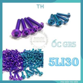 Ốc GR5 5li30 đầu dù gắn các cùm tay thắng vị trí nút chỉnh hoặc các vị trí khác cùng kích thước cho nhiều dòng xe