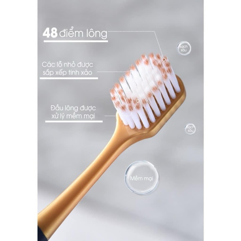 Combo 6 bàn chải đánh răng nội địa Trung  lông mềm, chải siêu êm, làm sạch sâu đánh sạch mảng bám
