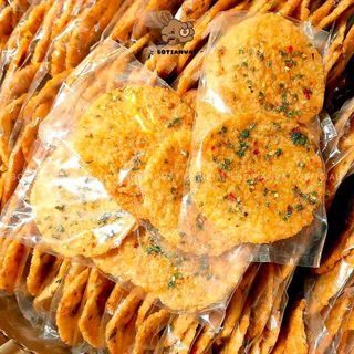 Cơm cháy chiên nước mắm mỡ hành, 1 bịch 3 miếng cơm cháy đặc sản Sài Gòn