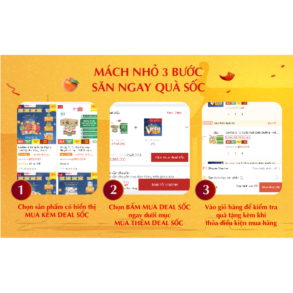 Thùng 20 Túi Thạch Trái Cây Hỗn Hợp 5 Vị - 90% Nước Ép Trái Cây Thật - ANDROS FRUIT ME UP - 90g x 20