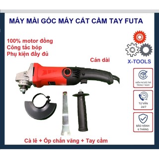 Máy Mài Góc Máy Cắt Cầm Tay Motor Đồng Máy Bền Khỏe Tặng Kèm Đĩa Cắt, Máy Mài Cắt 1 Tấc Tặng Đá Cắt