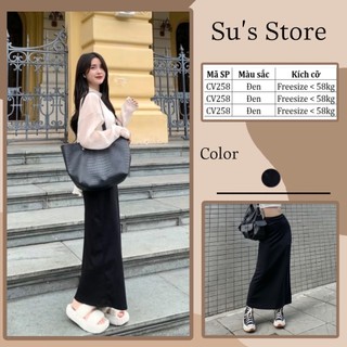 Chân váy thun trơn dáng dài cv258 susstore top women