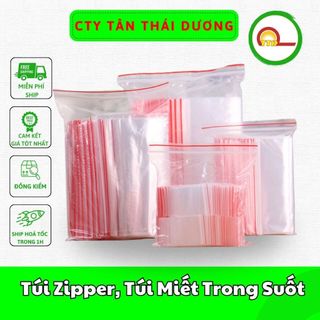 100gr túi zip, túi miết trong suốt từ số 00 - số 7_loại dày đẹp_tiện dụng