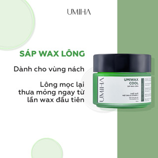 Wax lông UMIHA  95gr  - Sáp wax lông bám dính x2 dành riêng cho wax lông bổ sung Vitamin C giúp sáng da 