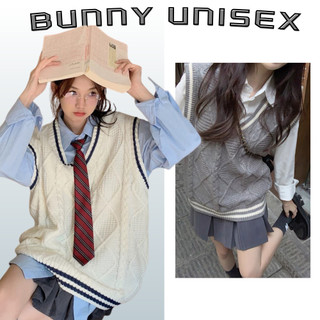 Áo gile len nữ vặn thừng dày dặn màu trơn basic form rộng dễ phối đồ thời trang Hàn BUNNY deliz