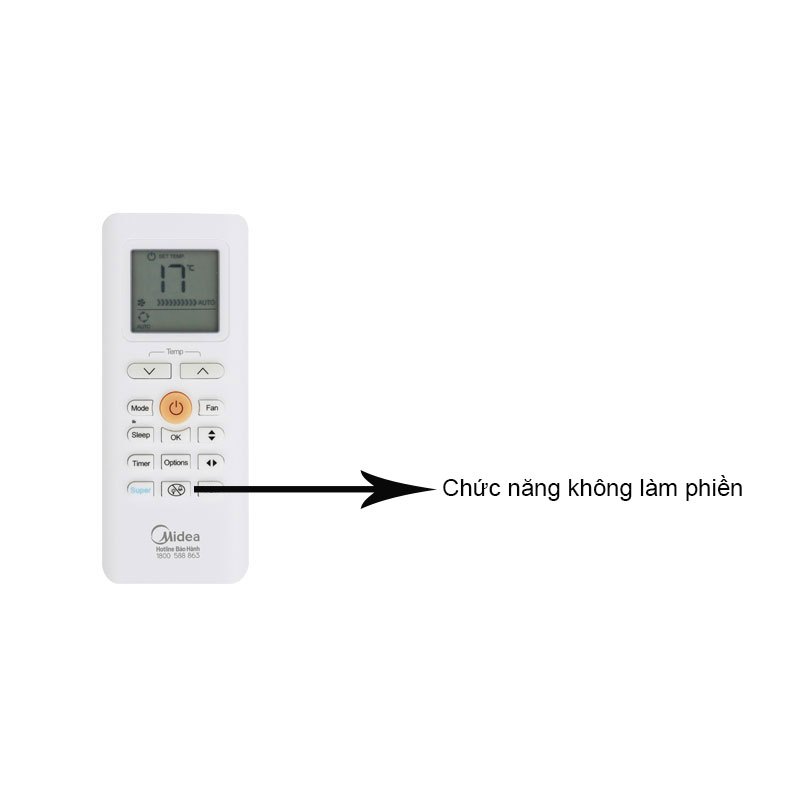 Remote Chính Hãng Điều Hòa MEDIA - Bảo Hành 1 Năm