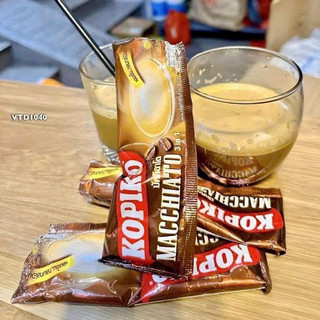 [ Bịch 20 Gói ] Cafe Hòa Tan Kopiko Macchiato Thái Lan