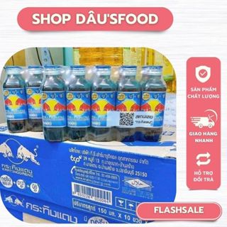 10 Chai Bò Húc, Bò Cụng Redbull Thái Lan Chai Thủy Tinh