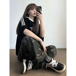 Áo thun phông cho nam nữ cộc tay Unisex thiết kế viền 3 sọc trắng form rộng dáng trẻ trung SP95