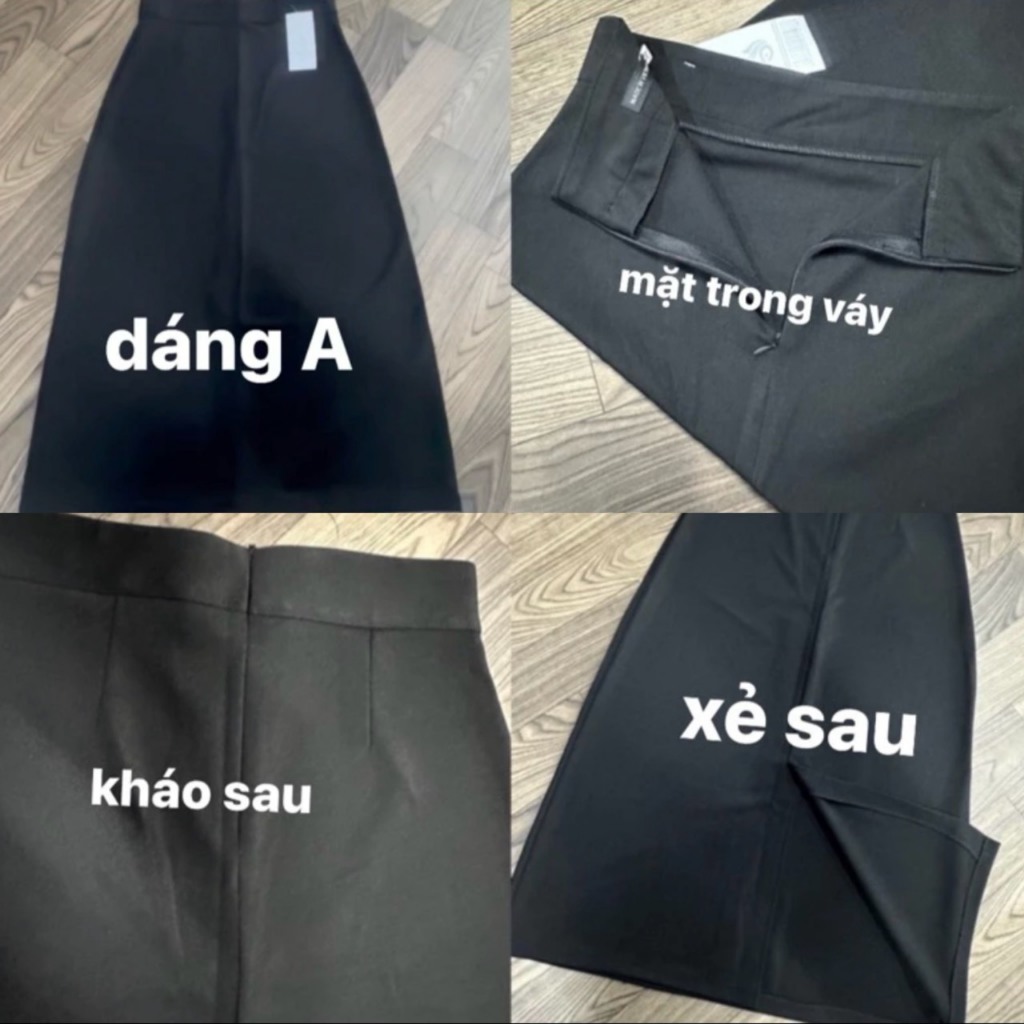 Chân váy midi dáng A suông dài Chanvayumi6112_P3K9