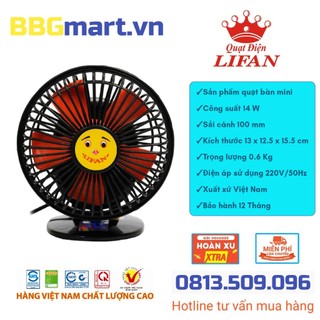 Quạt bàn Lifan GN-4 14W mát êm dịu phù hợp bàn làm việc