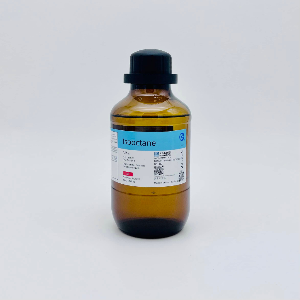 Hóa chất Isooctane (2,2,4-Trimethylpentane, AR, Chai 500ML, Xilong, Cas 540-84-1)