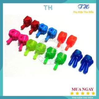 Nắp van vòi xe máy hình ngón tay đủ màu