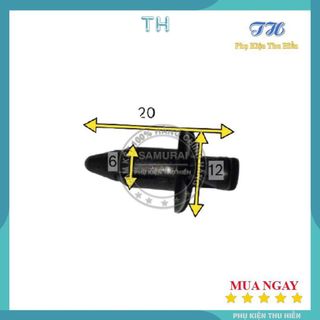 Nút nhấn nhựa gài dàn áo 6mm