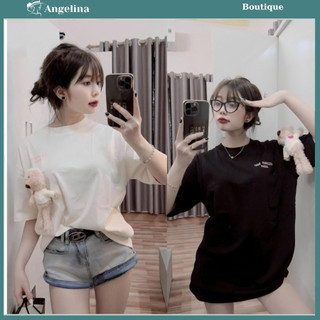 Áo Thun cổ tròn Áo thun Gấu tim Unisex Nam Nữ, Áo thun cổ tròn chất cotton khô dày dặn mềm mịn
