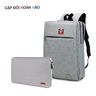 Combo Balo Laptop Và Túi Chống Sốc Bảo Vệ Máy Tính HARAS HR162TC001