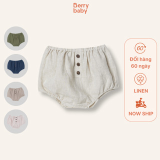 Quần bí vải xô muslin BERRY quần đùi cho bé trai từ 6 tháng BLOOMER