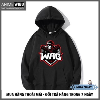 Áo Hoodie Free Fire Team Wag Peo màu đen và trắng - Hàng chuẩn