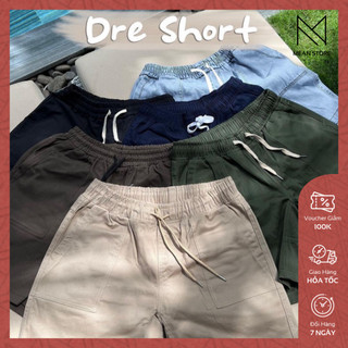 Quần short kaki dre short - form ngắn - ống quần rộng - ảnh thật meanstore - gr3