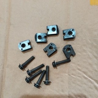 Combo 6 ốc và kẹp bắt nhựa đầu xe wave A và nhiều xe khác