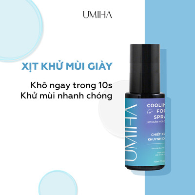 Xịt giày khử mùi giày UMIHA khuynh diệp (45ml) - Xịt khử mùi giày 24h, xịt thơm giày khử mùi giày, khử mùi hôi chân