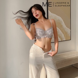  Lingerie Áo Lót Nữ bra Có Gọng Không Đệm Mút Nâng Nhẹ Màu Tím Nhạt Nũ Tính Ngọt Ngào Melingerie & Sleepwear 