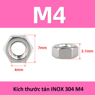 10 Con tán Inox cho ốc M4