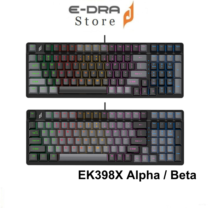 Bàn phím cơ EDRA EK398X - Alpha / Beta ( Chống Nước )